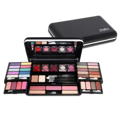 Abbildung von ZMILE COSMETICS Classic Beauty Box vegane Kosmetik mit Spiegel Kleines Make Up Set für Unterwegs, zum Reisen und Verschenken