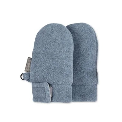 Abbildung von Sterntaler Unisex Baby Fäustlinge Ohne Daumen aus Microfleece, mit Klettverschluss, Blau, Einheitsgröße