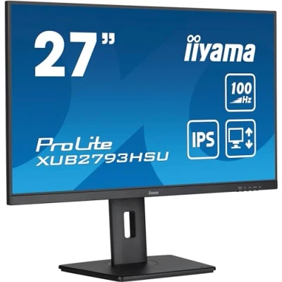 Abbildung von iiyama Prolite XUB2793HSU B7 68,6cm 27&quot; IPS LED Monitor Full HD 100Hz HDMI DP USB2.0 Höhenverstellung Pivot Adaptive Sync schwarz