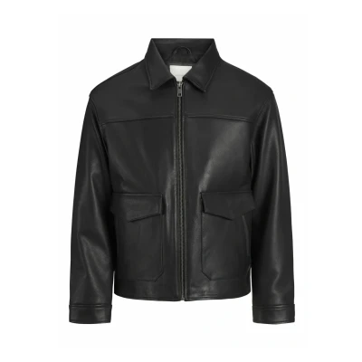 Abbildung von Jack &amp; Jones Premium Jprccwallace Lederjacke, Herren, Größe: Medium, Black