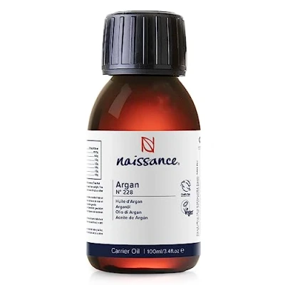 Abbildung von Naissance Marokkanisches Arganöl (Nr. 228) 100ml Natürlich, Vegan, Hexanfrei, Gentechnikfrei Natürliche Feuchtigkeitsversorgung &amp; Pflege für Gesicht, Haut, Haare, Bart Nagelhaut