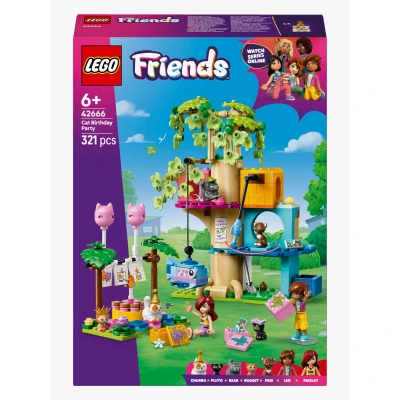 Abbildung von LEGO Friends 42666 Katzengeburtstagsparty &amp; Baumhaus