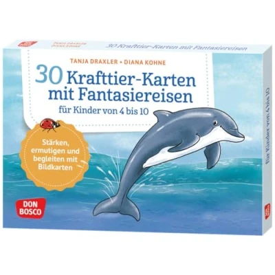 Abbildung von 30 Krafttier Karten Mit Fantasiereisen für Kinder von 4 bis 10: Stärken, ermutigen und begleiten Bildkarten. Affirmationen tierischen ... innere Balance. Ideen auf Bildkarten)