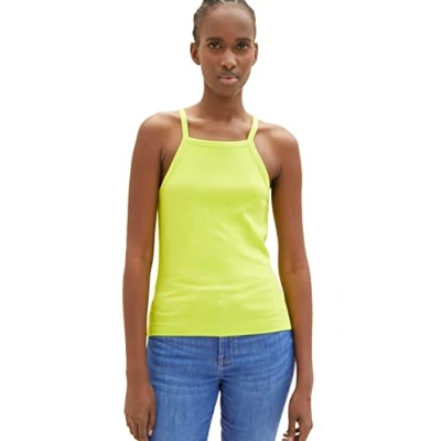 Abbildung von TOM Tailor Denim TANK Top, Damen, Größe: Large, Neon lime