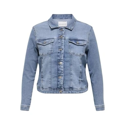 Abbildung von ONLY Carmakoma Carwespa Jacket Jeansjacke, Damen, Größe: 44, Light blue denim