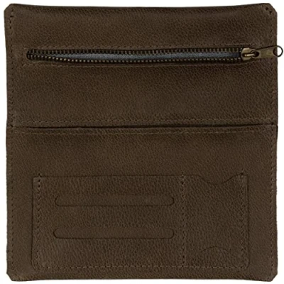 Abbildung von Simaru Leder Tabaktasche Drehertasche Tabakbeutel XXL Made in EU (Braun)