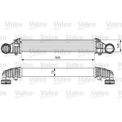 Abbildung von VALEO 818606 Ladeluftkühler ohne AGR Ventil MERCEDES BENZ: E Class Saloon, T modell
