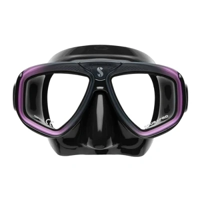 Abbildung von Scubapro Zoom Maske, Schwarz/Violett, Atemregler für Kaltwasser, Unisex, Erwachsene, Mehrfarbig, Einheitsgröße