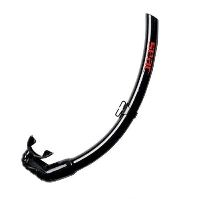 Abbildung von Seac Top Flex Faltbarer Schnorchel zum Tauchen, Freediving, Freitauchen und Speerfischen, Unisex Erwachsene, Schwarz, Standard