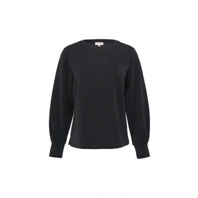 Abbildung von s.Oliver MIT Weiten ÄRMELN Sweatshirt, Damen, Größe: 32, Schwarz