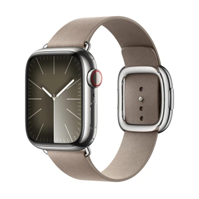 Abbildung von Apple Watch Armband Original Recycelte Mikrofaser Beige Geeignet für Series 1 9 / SE Black Friday Deals
