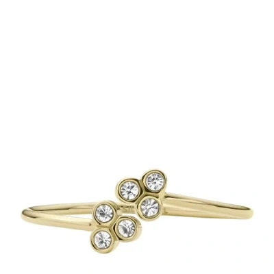 Abbildung von Fossil Damenring Sadie Trio Glitz Edelstahl goldfarben, JF041147104