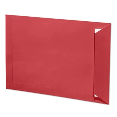Abbildung von ARTOZ 10x DIN C4 Umschläge mit Haftklebung ungefüttert 324 x 229 mm Rot (Rot) Briefumschläge ohne Fenster Serie 1001