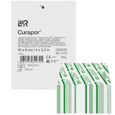 Abbildung von Curapor chirurgischer Wundverband steril 10 cm x 8 (25 Stück)