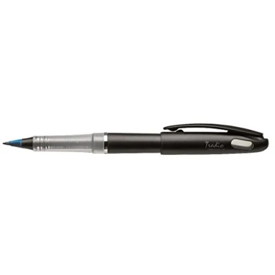 Abbildung von Pentel TRJ50 CO Tradio Federschreiber Stylo, Schreibfarbe: blau, Gehäusefarbe: schwarz