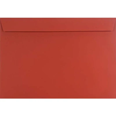Abbildung von Netuno 10x Briefumschläge Rot DIN C4 ohne Fenster haftklebend 229x 324 mm gerade Klappe 120g Design farbige Umschläge bunte Briefhüllen Großbrief Versandtaschen Papier groß