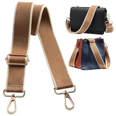 Abbildung von Navaris Handtaschengurt 75 138cm Tragegurt für Handtasche Taschengurt zum Wechseln Taschenriemen Handtaschen Gurt Trageriemen Schultergurt Taschen in Braun Streifen