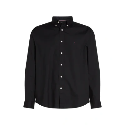 Abbildung von Tommy Hilfiger CORE FLEX Solid Shirt Hemd, Herren, Größe: XS, Black