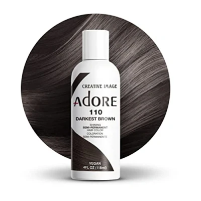 Abbildung von Adore Shining Semipermanente Haarfarbe, 110 Darkest Brown