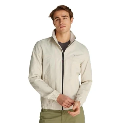 Abbildung von Tommy Jeans Essential Casual Übergangsjacke, Herren, Größe: 46, Newsprint