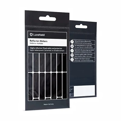 Abbildung von Luxshield Reflektoren Sticker Set Streifen für Fahrrad Roller Kinderwagen Kinder