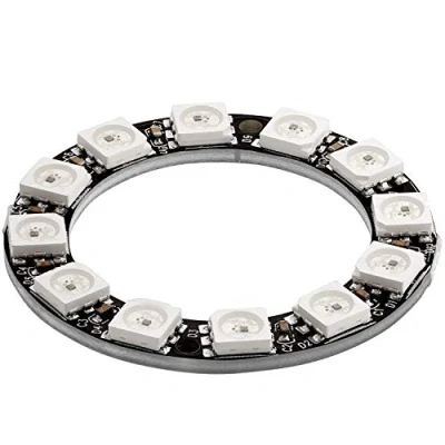 Abbildung von AZDelivery 5V RGB LED Ring kompatibel mit WS2812B 12 Bit 38mm Arduino inklusive E Book!