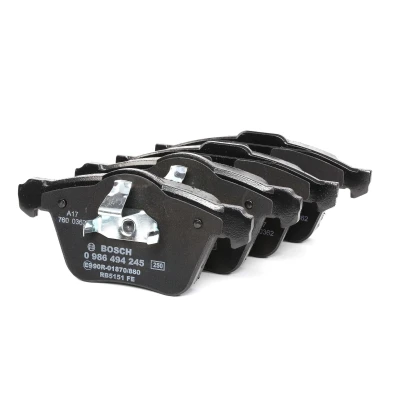 Abbildung von BOSCH 0 986 494 245 Bremsbelagsatz Low Metallic mit Kolbenclip, Anti Quietsch Blech FORD: Galaxy Mk2 MPV, S Max Mk1, VOLVO: V70 3, V60 I