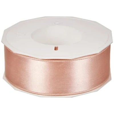 Abbildung von PRÄSENT C.E. Pattberg Satin apricot, 25 m Satinband zum Einpacken von Geschenken, 40 mm Breite, Geschenkband Dekorieren &amp; Basteln, Dekoband, Anlass