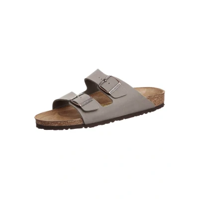 Abbildung von Birkenstock Arizona Narrow FIT Pantolette flach, Größe: 40, Stone Schuhe