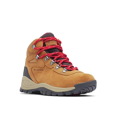 Abbildung von Columbia Newton Ridge Plus WP Amped wasserdichte Wanderstiefel für Damen, Braun (Elk x Mountain Red), 39 EU