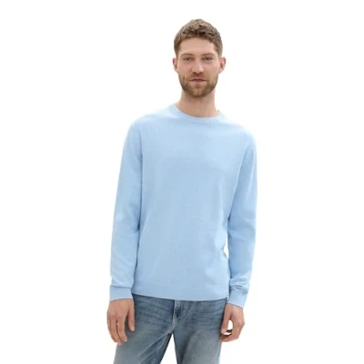 Abbildung von TOM Tailor Strickpullover, Herren, Größe: 3XL, Bright wave blue melange