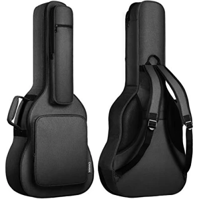 Abbildung von CAHAYA Gitarrentasche Gig Bag Gepolsterte Tasche 18mm Wasserdicht Gitarre Gitarren Guitar Case Gitarrenhülle für 41 Zoll Schwarz CY0244