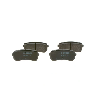 Abbildung von BOSCH 0 986 494 327 Bremsbelagsatz Low Metallic mit akustischer Verschleißwarnung Anti Quietsch Blech, Montageanleitung