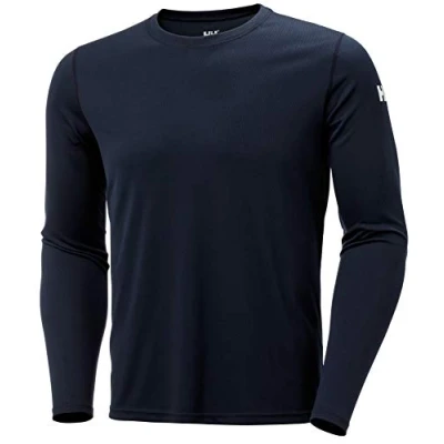 Abbildung von Helly Hansen Herren HH Tech Langarm Crew Funktionsshirt, XL, Marineblau