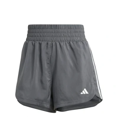 Abbildung von adidas Damen Pacer Training 3 Stripes Woven High Rise Shorts Lässige, GRESIX/White, L 5 inch