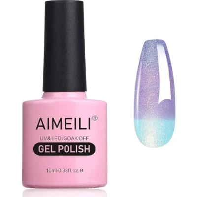 Abbildung von AIMEILI UV Nagellack Thermo, Temperatur Farbwechsel Soak Off Gel Chameleon Changing Color Nail Polish 10ml 003