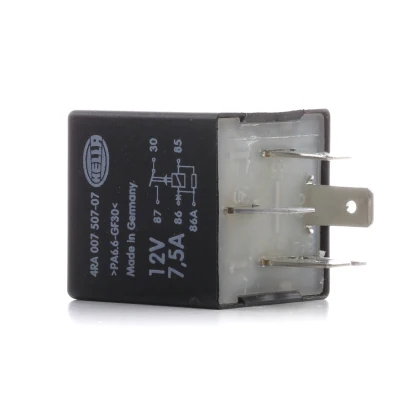 Abbildung von HELLA 4RA 007 507 071 Relais, Arbeitsstrom VOLKSWAGEN: Passat B5 GP Estate, Transporter 4, GOLF 2, AUDI: Coupe B3, A6 C4 Avant, C5 Avant