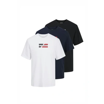 Abbildung von Jack &amp; Jones Kurzarmshirt »JJECORP GRAPHIC TEE SS O 3PK MP NOOS«