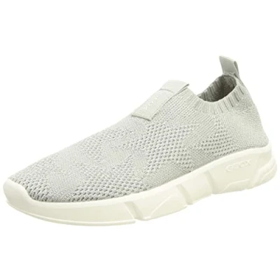 Abbildung von Geox Mädchen J Aril Girl Sneakers, Silber, 30 EU