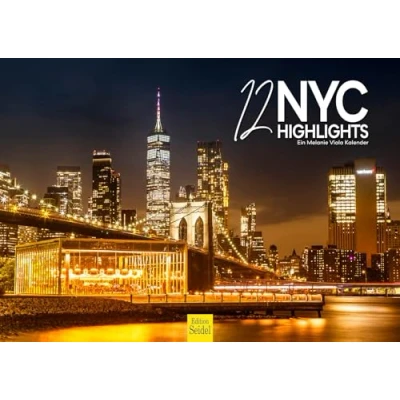 Abbildung von Edition Seidel Premium Kalender 12 NYC Highlights 2025 Format DIN A3 Wandkalender USA Amerika New York City Big Apple Metropole Skyline Melanie Viola