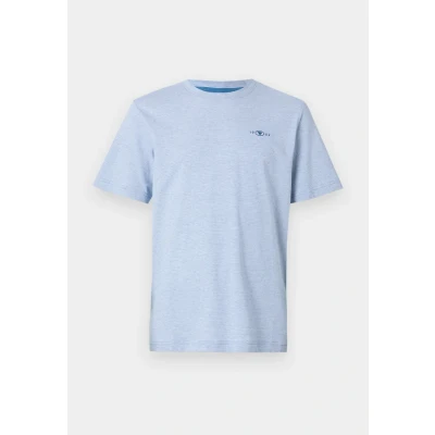 Abbildung von TOM Tailor Tshirt basic, Herren, Größe: Large, Sapphire blue/white