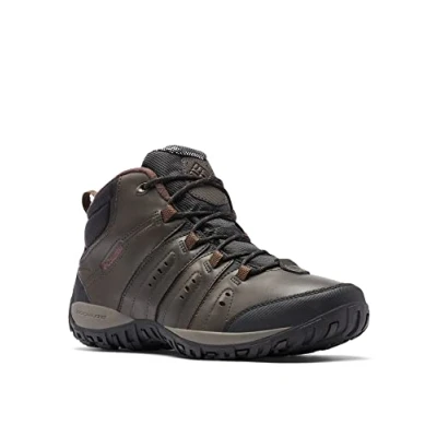 Abbildung von Columbia Woodburn II Chukka WP Omni Heat wasserdichte Wanderschuhe für Herren, Braun (Cordovan x Garnet Red), 42 EU