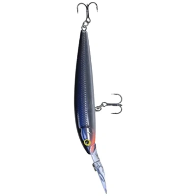 Abbildung von Rapala Unisex Adult Husky Jerk Angelköder Widerstandsfähiges Angelzubehör Süßwasser Spinnköder Lauftiefe 2.1 4.8m Fischköder 10cm, 11g Hergestellt in Estland Silver, 10 cm / 11 g