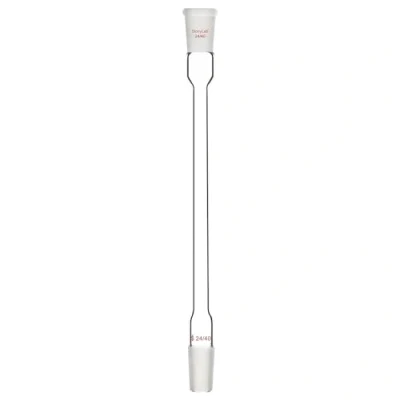 Abbildung von stonylab Luftkondensationsschlauch, Borosilikatglas Rückflusskühler mit 24/40 Standardanschluss, 200 mm Mantellänge, 16 Durchmesser, Labor Glas Kondensator für Destillationsexperiment