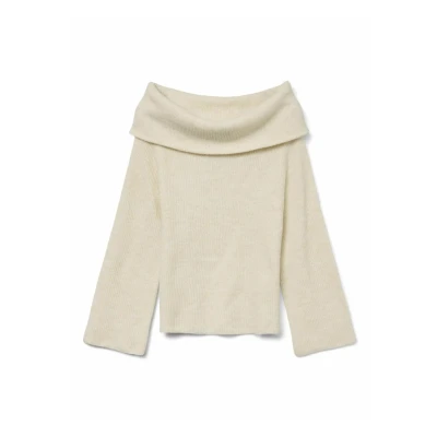 Abbildung von Vero Moda Vmera Strickpullover, Damen, Größe: Medium, Birch