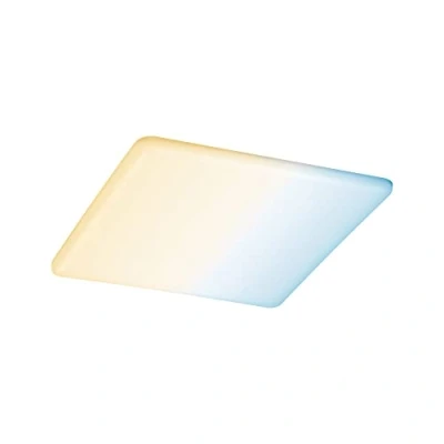 Abbildung von Paulmann 95385 LED Panel Einbauleuchte Areo VariFit IP44 Warmweiß Zigbee Tunable White 215x215mm eckig incl. 1x17 Watt dimmbar Satin Kunststoff 3000 K