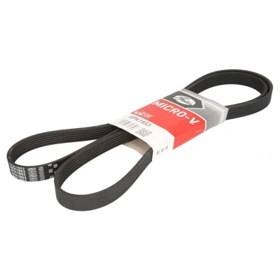 Abbildung von GATES 6PK1853 Keilrippenriemen 1853 6 Polyester, EPDM (Ethylen Propylen Dien Kautschuk) RoadMax Value Line AUDI: A4 B5 Saloon, Avant