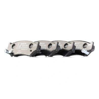 Abbildung von BOSCH 0 986 424 251 Bremsbelagsatz Low Metallic mit akustischer Verschleißwarnung SUZUKI: Jimny Off Road, Vitara I Grand 1 SUV