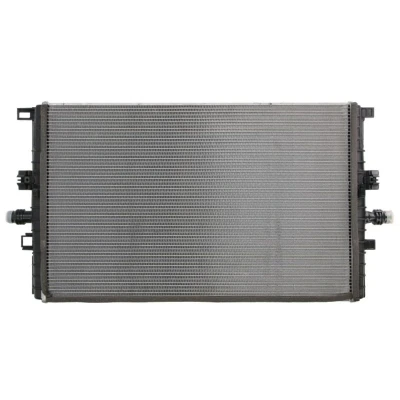 Abbildung von NRF 550323 Kühler, Motorkühlung Aluminium 590mm 376mm 26mm Kühlrippen gelötet