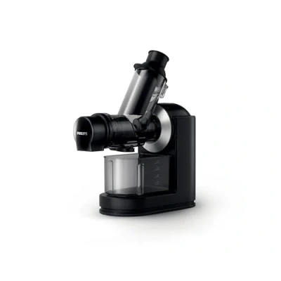 Abbildung von Philips Domestic Appliances HR1889/70 Slow Juicer, Entsafter für kaltes Pressen &amp; maximale Nährstoffextraktion Schwarz, XL